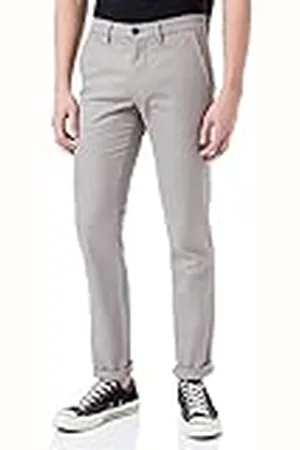 Tommy Hilfiger Bleecker - Pantalones chinos para hombre, Plata envejecida., 33W/36L