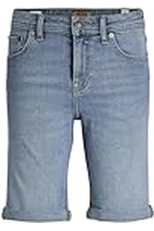 JACK & JONES Jjirick Jjoriginal MF 551 Jnr Sn-Pantalones Cortos, Azul Denim, 152 Unisex niños