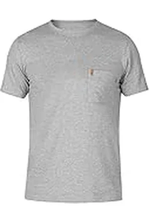 Fjällräven Fjallraven Övik Pocket T-Shirt Camiseta, Hombre, Grey, S