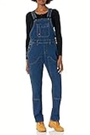 Dickies Overol con Peto Doble Frontal de Mezclilla, , XS para Mujer