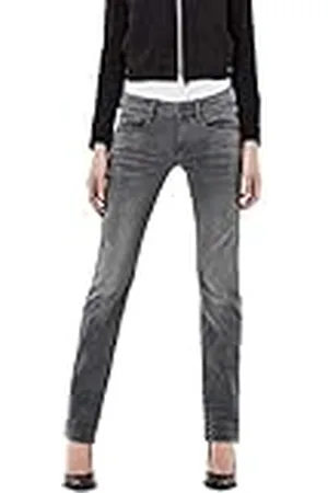 G-Star Para Mujer Jeans Attacc Mid Waist Straight, , 24W / 32L