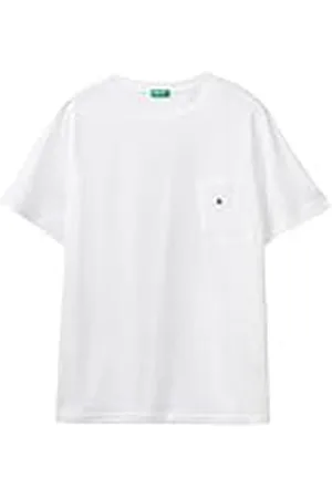Benetton 30964m01n Camiseta de Pijama, Color Blanco, XL Hombres