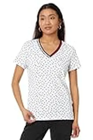 Tommy Hilfiger Camiseta con Cuello en V para Mujer, , XXL