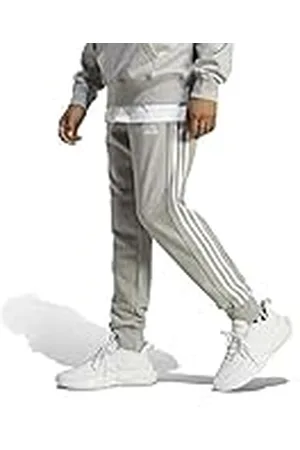 adidas Hombre Essentials French Terry Tapered Cuff 3-Stripes Pants, , XS