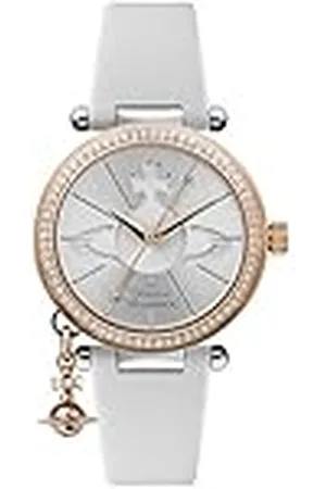 Vivienne Westwood Reloj Analógico para Mujeres de Cuarzo con Correa en Cuero VV006RSWH