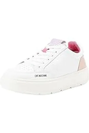 Moschino Ja15244g1hiaa10a, Zapatillas Mujer, Bianco, 39 EU