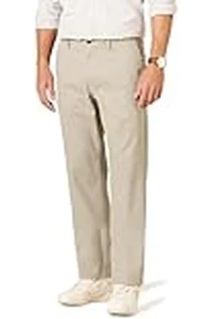 Amazon Pantalón Chino con Parte Delantera Plana Resistente a las Arrugas y de Corte Clásico (Disponible en Tallas Grandes y Largos Especiales) Hombre, , 29W / 30L
