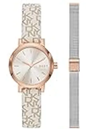 DKNY Conjunto de Correa y Reloj Soho Acero Inoxidable con Tres Agujas NY6605SET