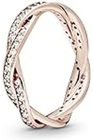 PANDORA Anillo 180892CZ-54 Mujer Plata Entrelazado Rose