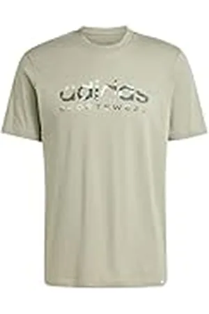 adidas Hombre Camo Linear Graphic tee, , S