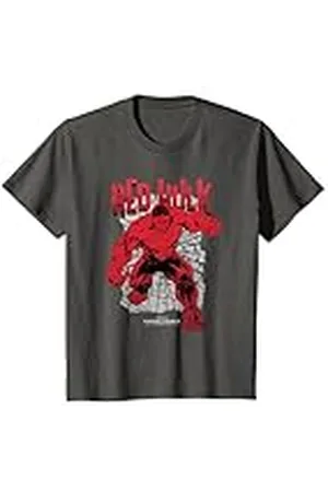 Marvel Niños Red Hulk Cracked Camiseta