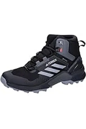 adidas Terrex Swift R3 Mid GTX, Sneaker Hombre, Core Black/Grey Three/Solar Red, 42 2/3 EU