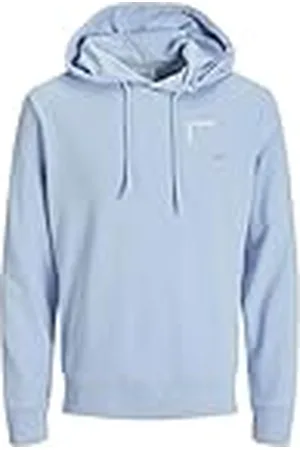 JACK & JONES Sweat Hood Jjverner Sudadera con Capucha, Color Azul, XS para Hombre