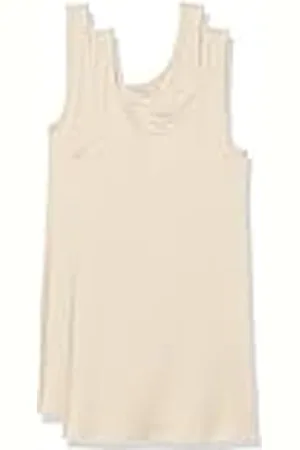 Amazon Camiseta Ajustada sin Mangas Mujer, Pack de 2, , XS