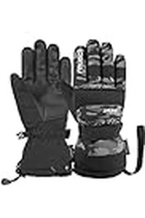Reusch Connor R-Tex XT Junior 5570 - Guantes de Dedo Unisex (Talla 5), Color marrón Oscuro y Negro