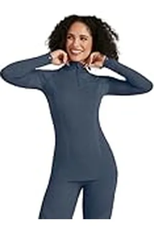 Falke Wool-Tech High Zip Neck W L/s Sh lana hilo funcional secado rápido 1 pieza, Capa de base superior Mujer, , M
