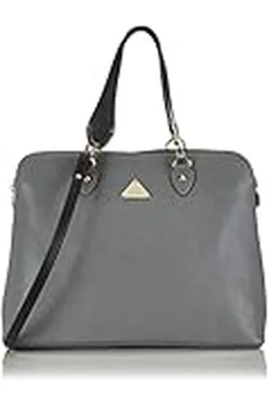 Blugirl Two Handles Bag, Bolso de Mano para Mujer, Grey, 37x29x17 cm (B x H x T)