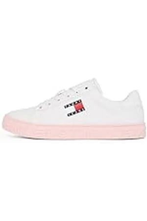 Tommy Hilfiger Tommy Hilfiger Flatform Sneaker Mujer Logo Low Top, Blanco (Ecru), 37