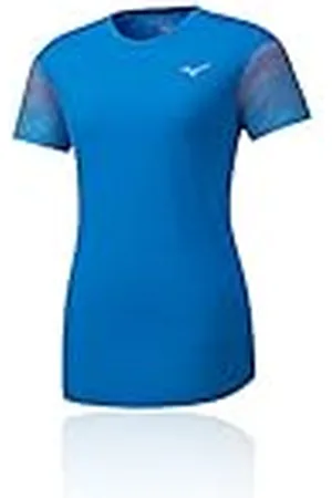 Mizuno Camiseta Aero para Mujer, Color y Gris, Mujer, Camisetas., J2GA9226-24, , Large