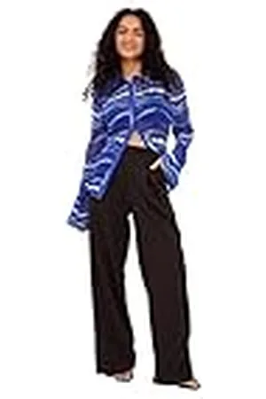 NA-KD Camisa de Malla Plisada Vestir, , S para Mujer
