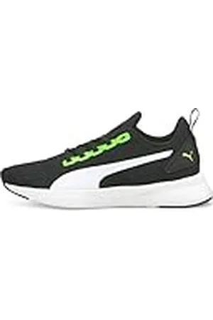 PUMA Flyer Runner Jr, Zapatillas Unisex niños, Green Flash White Black, 35.5 EU