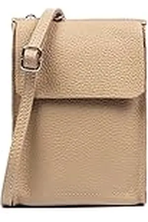 Firenze Artegiani . Albaretto Bolso bandolera de mujer de piel auténtica acabado Dollaro13x4x19cm. Color :