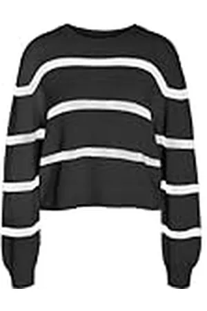 Noisy May Nmmaysa L/S Stripe O-Neck Knit Noos Suéter pulóver, , M para Mujer