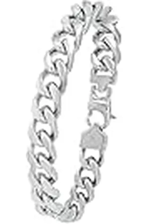 Amor Pulsera de Acero Inoxidable para Hombre, 22 cm, Plateada, con Estuche de Regalo, 9418190
