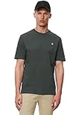 Marc O’ Polo Marc OߴPolo Hombre Camiseta de punto de algodón orgánico con cuello redondo, (Brayden Storm), M