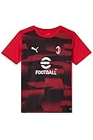 AC Milan Camiseta Prematch Camiseta de competición Prematch, Temporada 2024/25, tecnología dryCell, Ajuste Regular Unisex – Niños y Adolescentes