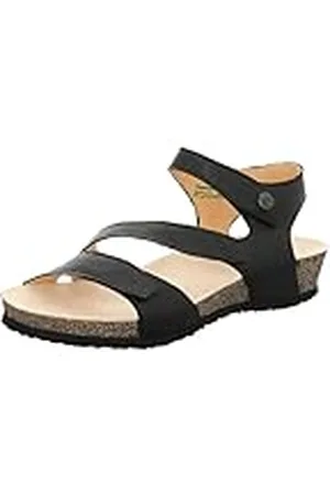 Think! Think Dumia Sandalia Mujer, Negro (Schwarz 00), 38 EU