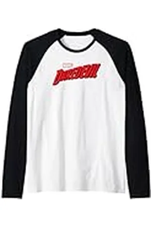 Daredevil Comic Logo Camiseta Manga Raglan