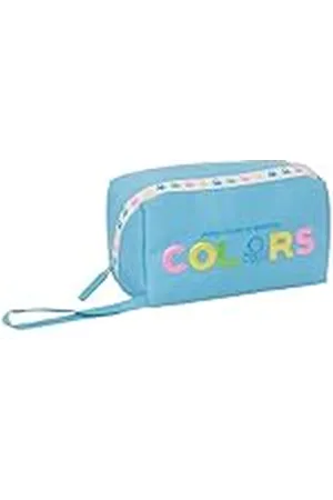 Safta M050, Benetton Spring-Portatodo Cuadrado Grande, Infantil, Estuche Niño, Ideal Edad Escolar, Cómodo y Versátil, Calidad y Resistencia, 22x10x10 cm, Color Unisex niños, Estándar