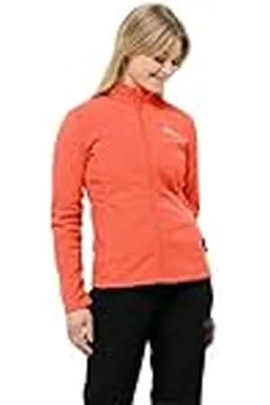 Jack Wolfskin Taunus FZ W Chaqueta de Forro Polar, Naranja Digital, XS para Mujer