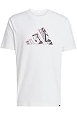 adidas Hombre Codes Photoreal Logo Graphic T-Shirt, White, M