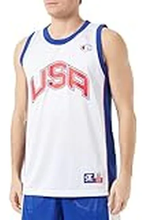 Champion Legacy Retro Sport-USA S/L Tank Camiseta de Tirantes Anchos, Color Blanco, M Hombres