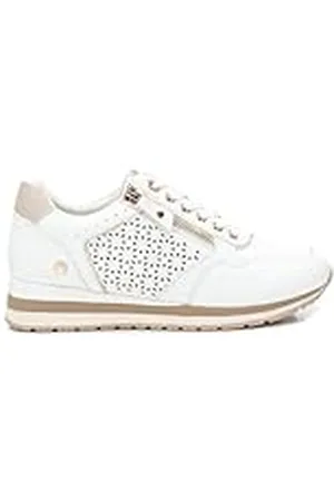 Xti Zapatilla Mujer Blanco - Calzado Cómodo y Versátil - Moda Casual - Modelo 14223401 (Talla 36)