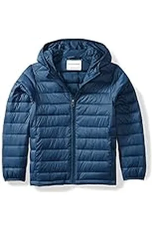 Amazon Chaqueta Acolchada con Capucha, Plegable, Ligera y Resistente a la Lluvia Niño, , 5 años
