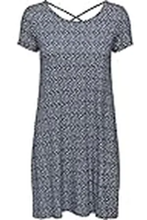 ONLY Onlbera Back Lace Up S/S Dress Jrs Noos Vestido, , XS Mujer