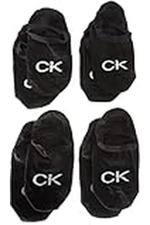 Calvin Klein Footie, Negro , Talla única (Pack de 4) para Mujer