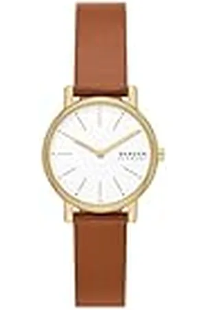 Skagen Signatur reloj para mujer, movimiento de cuarzo con correa de acero o piel, , 30MM