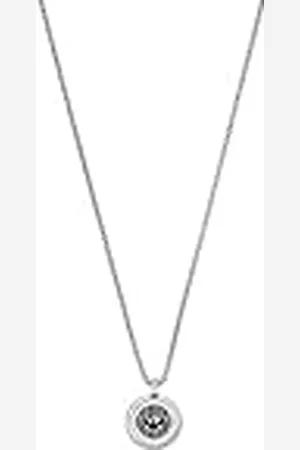 Emporio Armani Collar Para Hombre, Longitud: 525mm, Tamaño Colgante: 20X20X3mm Collar Plateado De Acero Inoxidable, EGS2725040