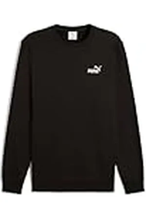 PUMA ESS Small No. 1 Logo Crew FL, Sudaderas con tripulación Hombre, Black