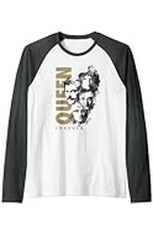 Queen Official Faces Ink Forever Camiseta Manga Raglan