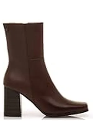MTNG Botines de tacón Mujer Botines de tacón Porto 59663 Mujer | De Piel, con Interior Piel, caña Alta y Punta Redonda | Botines de tacón Casual | Cierre con Cremallera | 58647 |