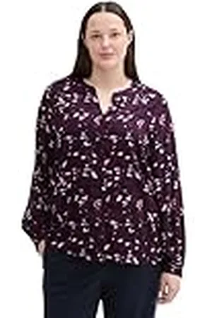 TOM TAILOR 1043780 Blusa Holgada, 35893-Berry Autumn Floral Design, 46 Mujeres