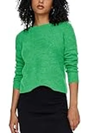 ONLY Onllolli - Jersey (Talla L/S) Suéter, Mujer, Island Green/Detail:melange, 3XL