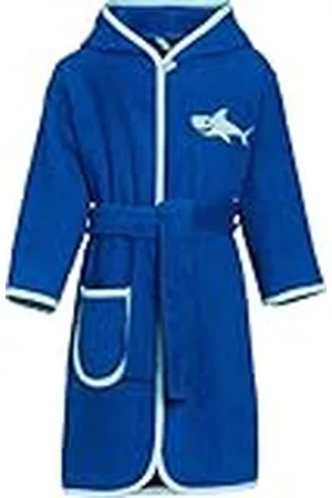 Playshoes Frottee-Bademantel Bata para Niños, Azul (Blue 7), 134-140