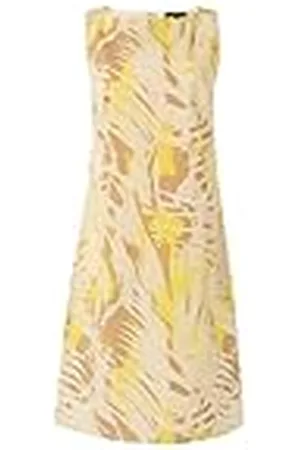 Comma, 2148520 Vestido, Amarillo, 42 para Mujer