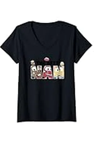 Cars Mujer The Best Nan Dia de la Madre Camiseta Cuello V